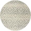 Safavieh 10 x 10 ft. Adirondack Round Area Rug; Ivory & Light Blue ADR131T-10R